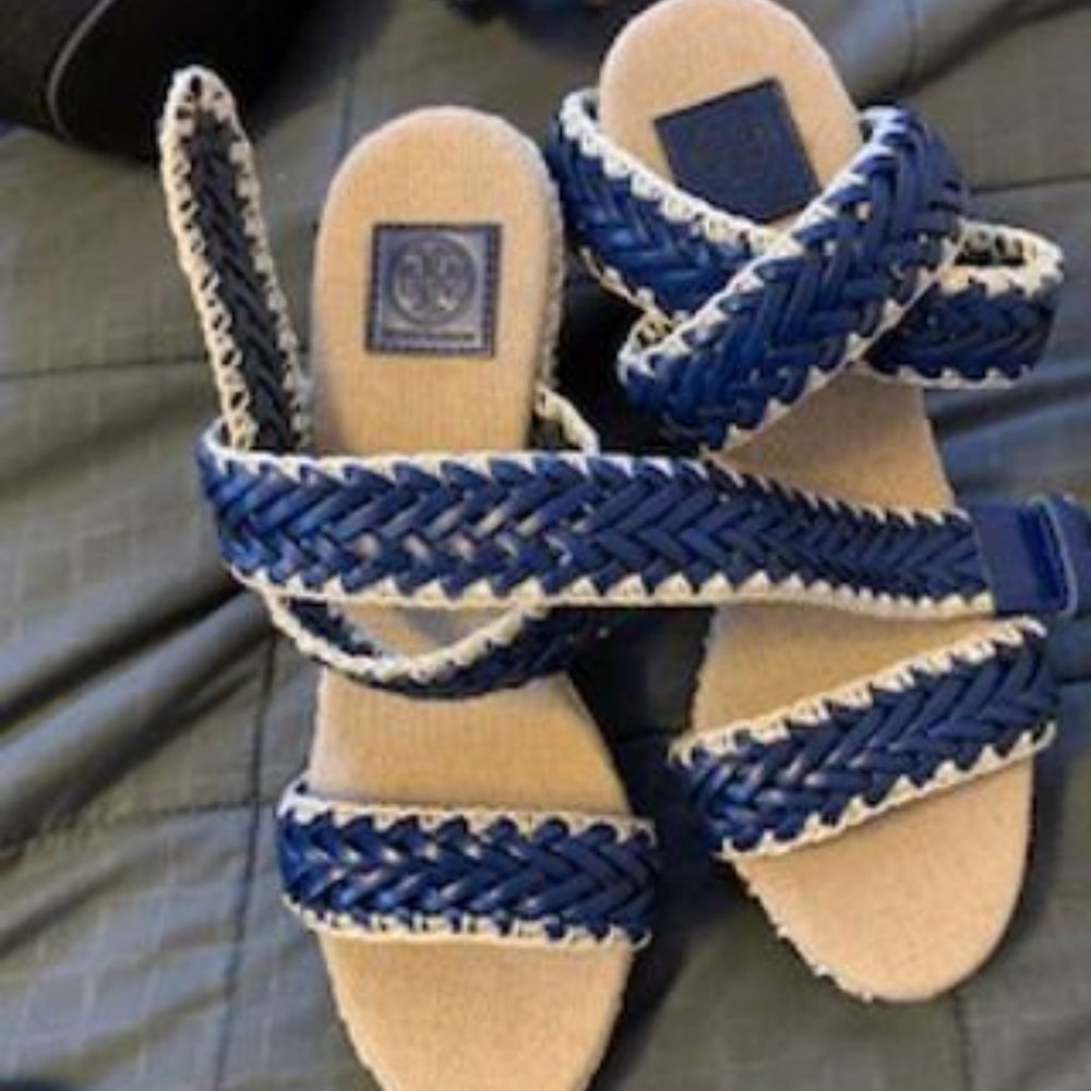 Tory Burch Lilah Cobalt /natural